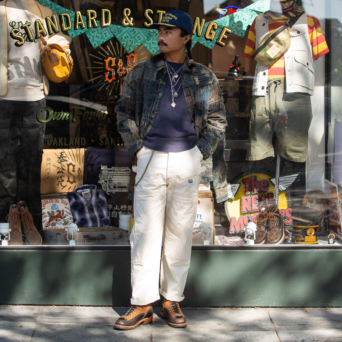 Kapital Light Canvas LUMBER Pants - Ecru - Standard & Strange