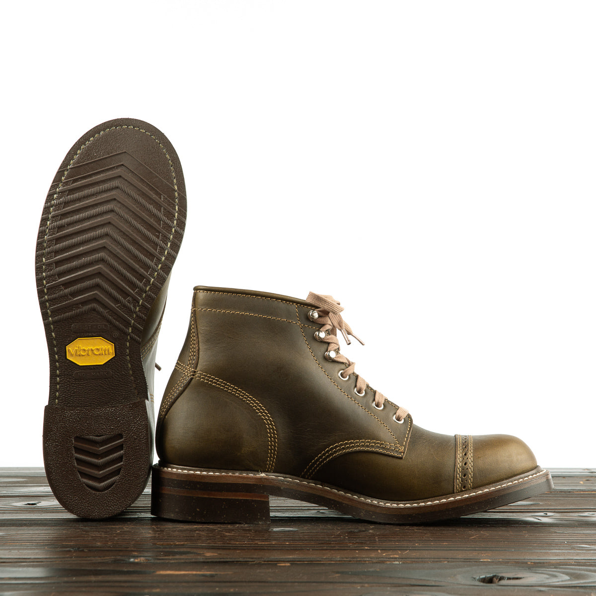 John Lofgren Combat Boots - Dark Olive CXL - Standard & Strange