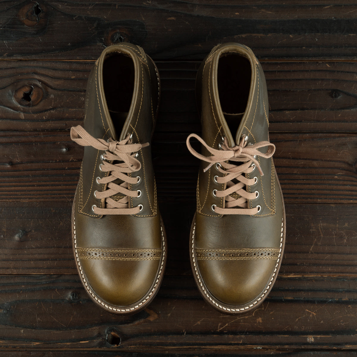 John Lofgren Combat Boots - Dark Olive CXL - Standard & Strange