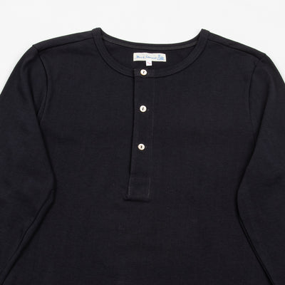 Merz b. Schwanen 206 Loopwheeled LS Henley - Charcoal - Standard & Strange