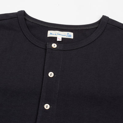 Merz b. Schwanen 206 Loopwheeled LS Henley - Charcoal - Standard & Strange