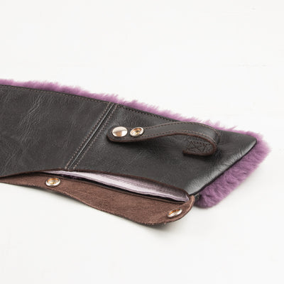 The Real McCoy's Buco Detachable Mouton Collar - Purple - Standard & Strange