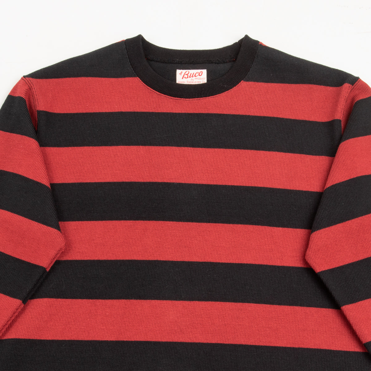 The Real McCoy's Buco Heavy Stripe Racing Jersey - Red/Black - Standard & Strange