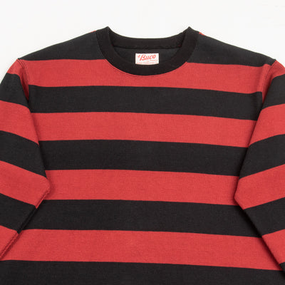 The Real McCoy's Buco Heavy Stripe Racing Jersey - Red/Black - Standard & Strange