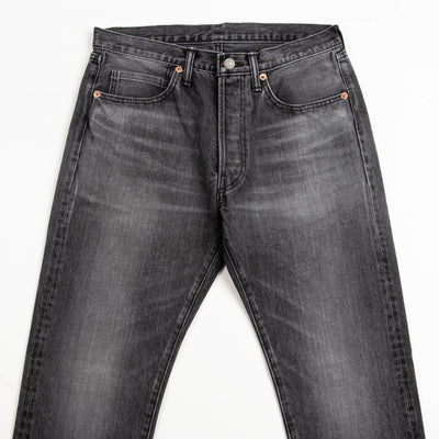 The Real McCoy's Joe McCoy Lot 966BK Black Denim Jeans (Washed) - Standard & Strange