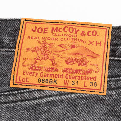 The Real McCoy's Joe McCoy Lot 966BK Black Denim Jeans (Washed) - Standard & Strange