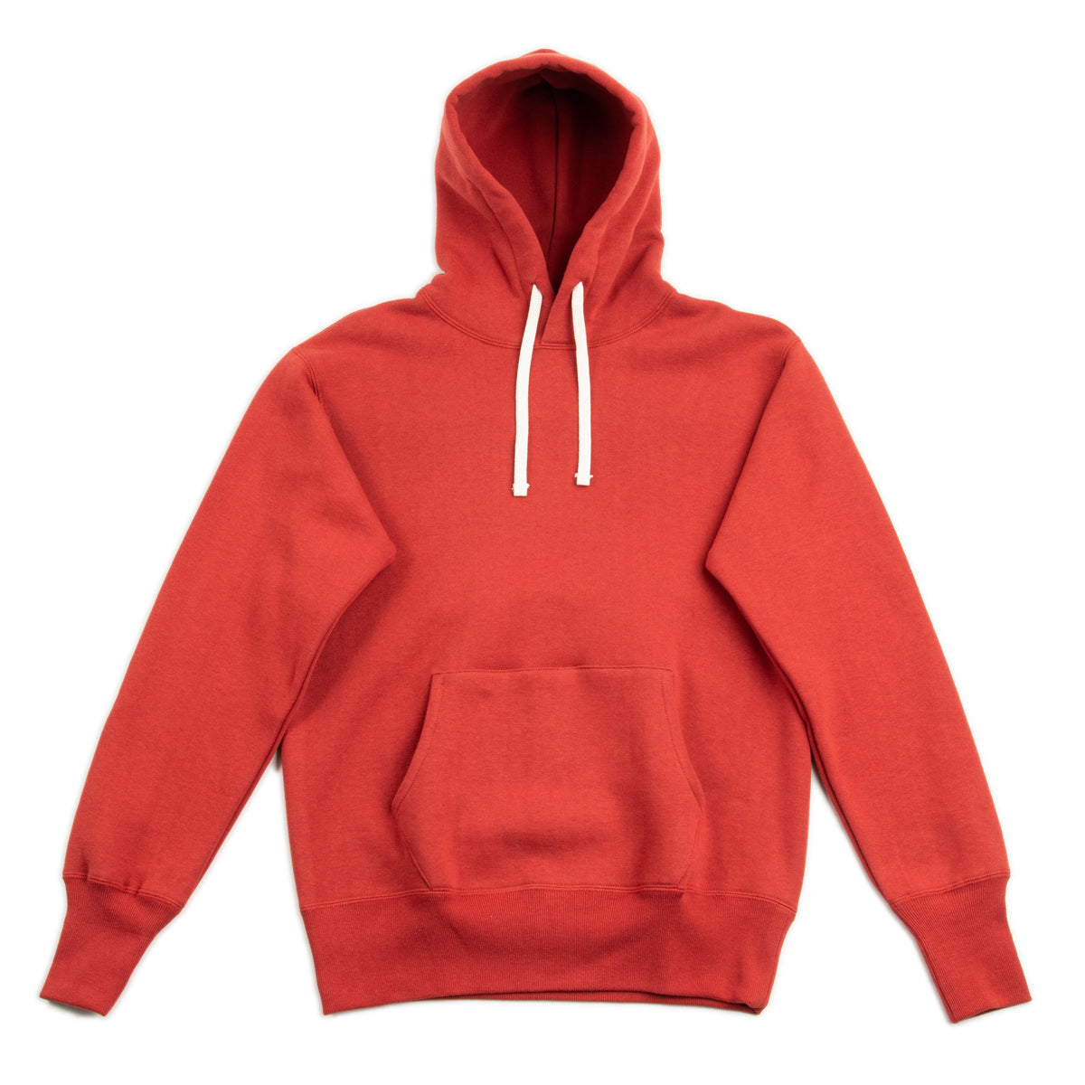 The Real McCoy's Loopwheel Pullover Hoodie - Cherry Red - Standard & Strange