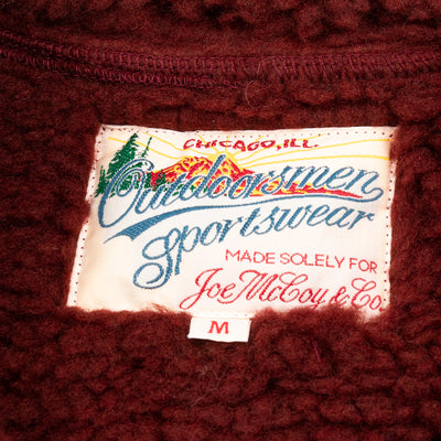 The Real McCoy's Outdoor Pile Cardigan - Brick Red - Standard & Strange