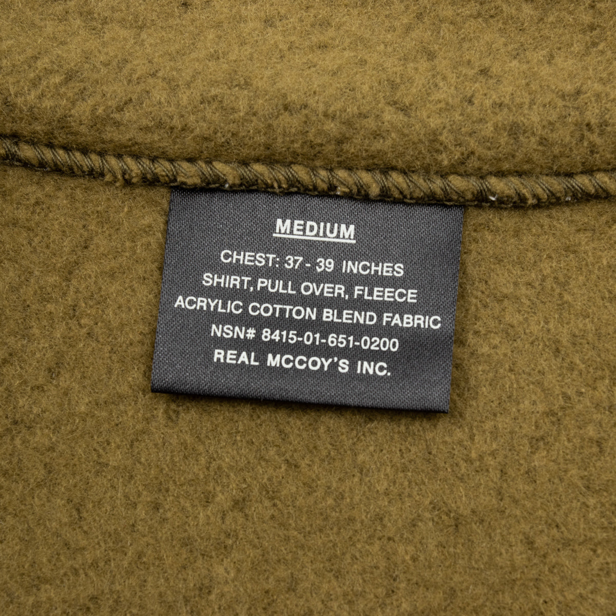 The Real McCoy's Shirts, Pullover, Fleece - Coyote - Standard & Strange