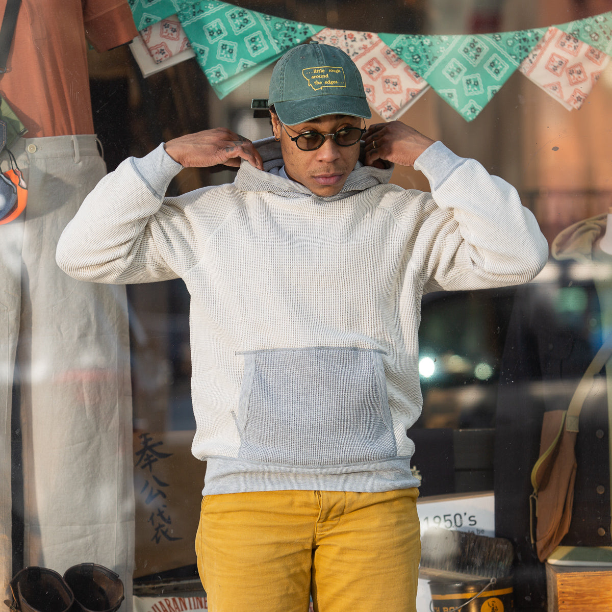 The Real McCoy's Thermal Sweatshirt (Two-Tone) - Gray - Standard & Strange