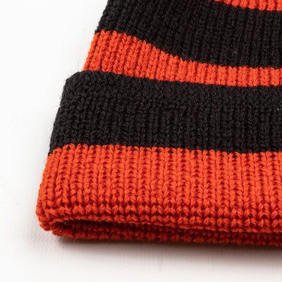 Runabout Goods Wool Watch Cap - Black/Orange - Standard & Strange